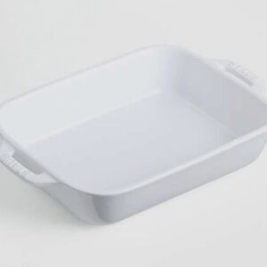 Staub Rectangular 1.05QT Ceramic Baking Dish- White